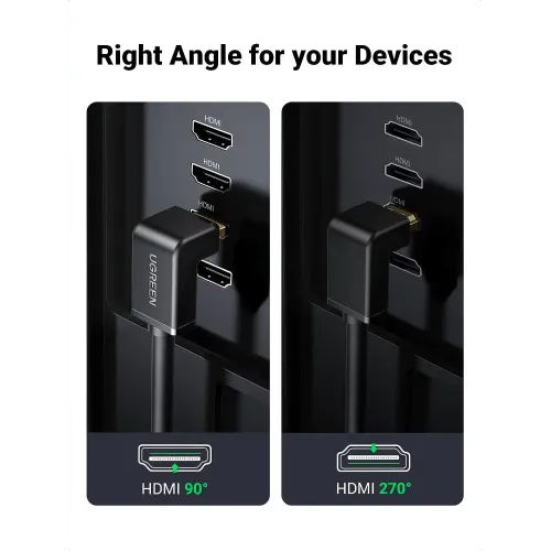 UGREEN HD103 (10172) HDMI 1.4 Male to Male, 1 Meter, Black Cable #10172 (4K)- iosbd