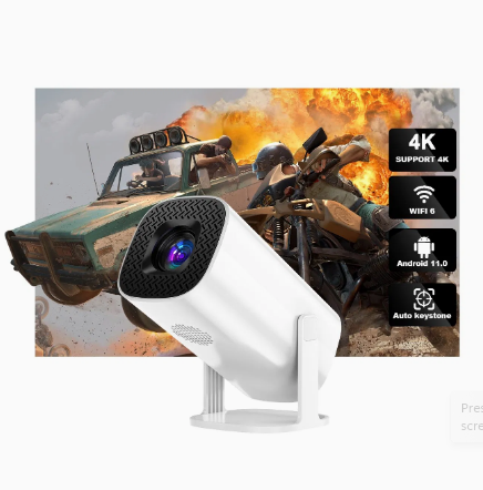 P30 1080P Mini Home 4K Projector Dual WiFi and Bluetooth Portable Projector