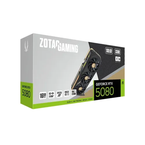 ZOTAC GAMING GeForce RTX 5080 SOLID CORE OC 16GB GDDR7 Graphics Card