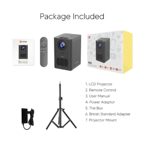 XINJI Projector PX1 100 ANSI Lumens LCD Portable Android OS