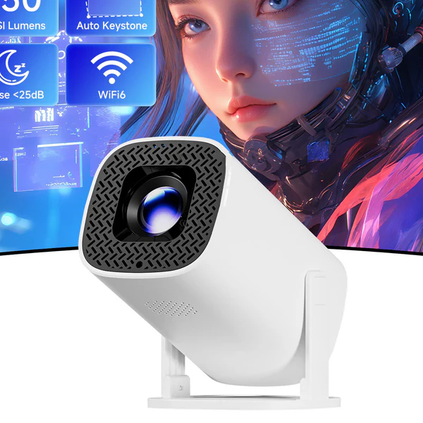 P30 1080P Mini Home 4K Projector Dual WiFi and Bluetooth Portable Projector