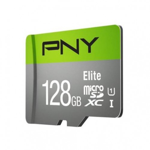 PNY Elite 128GB Class-10 Micro SD Memory Card With Adapter-IOSBD