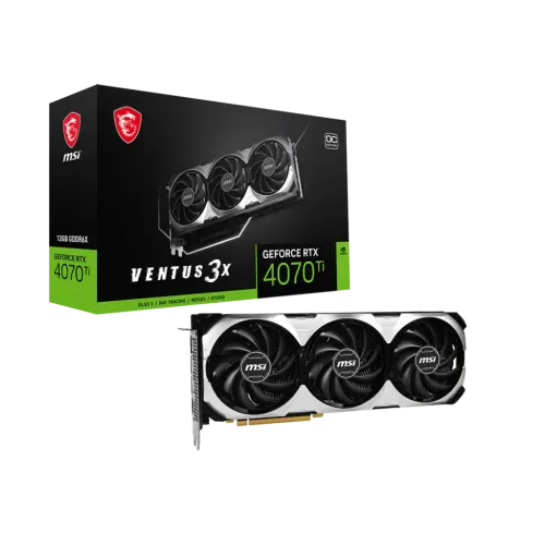 MSI GeForce RTX 4070 Ti VENTUS 3X E1 12G OC GDDR6X Graphics Card