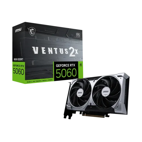 MSI GeForce RTX 5060 8G VENTUS 2X OC 8GB GDDR7 Graphics Card