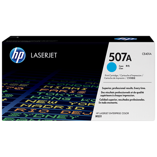 HP 507A Cyan Original LaserJet Toner Cartridge-IOSBD