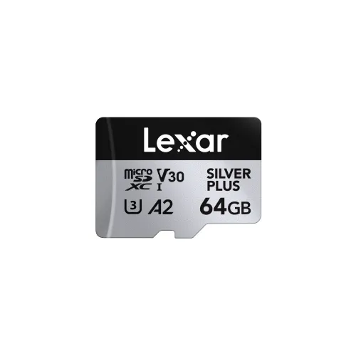 Lexar Professional SILVER PLUS 64GB microSDXC UHS-I Memory Card-IOSBD