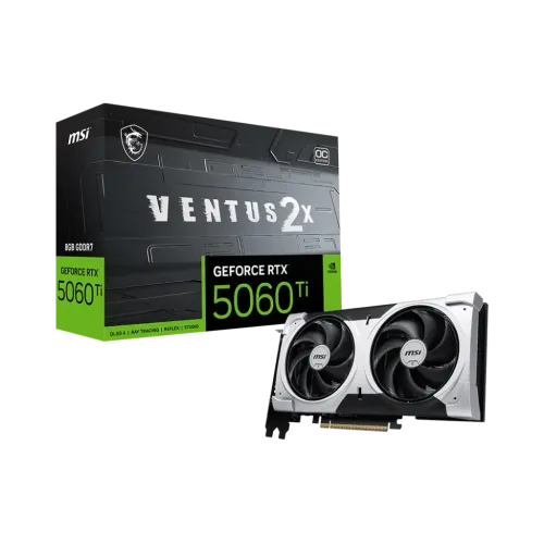 MSI GeForce RTX 5060 Ti 8G VENTUS 2X OC PLUS 8GB GDDR7 Graphics Card