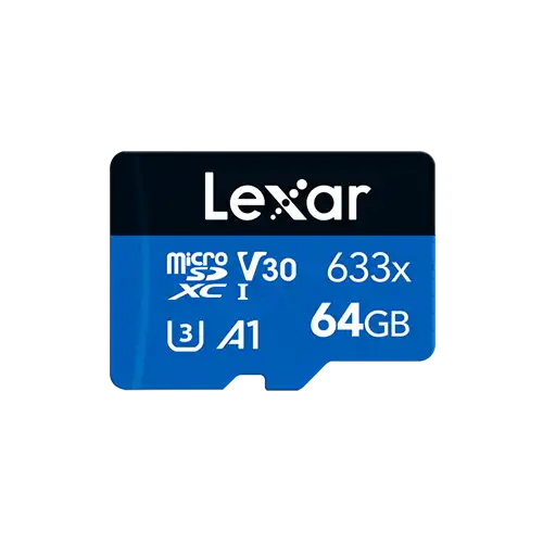 Lexar High-Performance 633x 64GB MicroSDXC UHS-I Memory Card-IOSBD