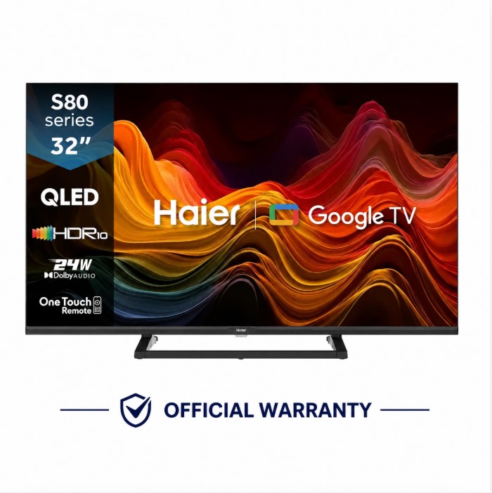 Haier H32S80GFX 32" QLED FHD Android Google TV iosbd