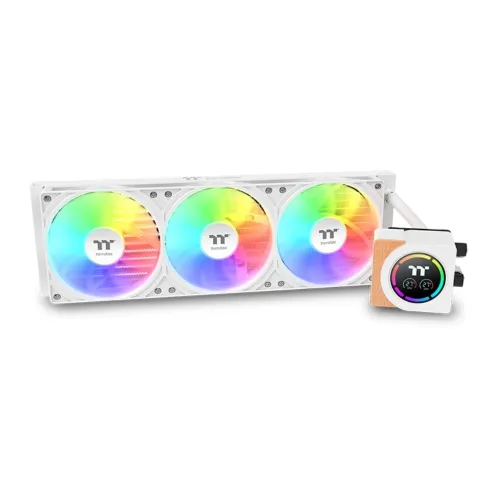 Thermaltake LB360-S ARGB Sync Snow Edition 360mm AIO Liquid CPU Cooler With Display