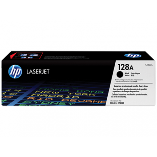 HP 128A-K Black Original LaserJet Toner Cartridge-IOSBD