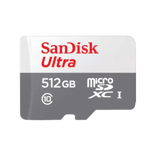 SanDisk Ultra 512GB Class-10 100mbps Micro SDXC UHS-I Memory Card (SDSQUNR-512G-GN3MN)-IOSBD