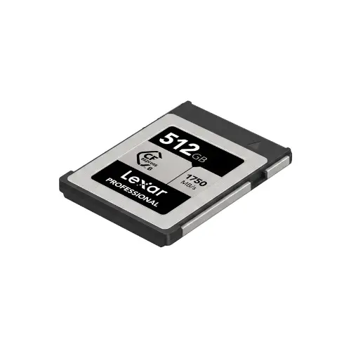 Lexar 512gb Professional Silver CFexpress 4.0 Type B Memory Card(1750x1300 MBPS)-IOSBD