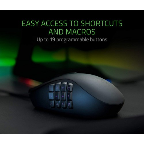 Razer Naga Trinity - Multi-color Wired MMO Gaming Mouse (Global)-IOSBD