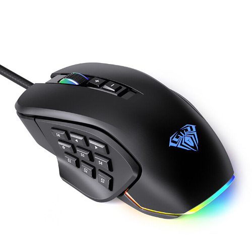 AULA H510 Macro 14 Buttons Wired Gaming Mouse-IOSBD