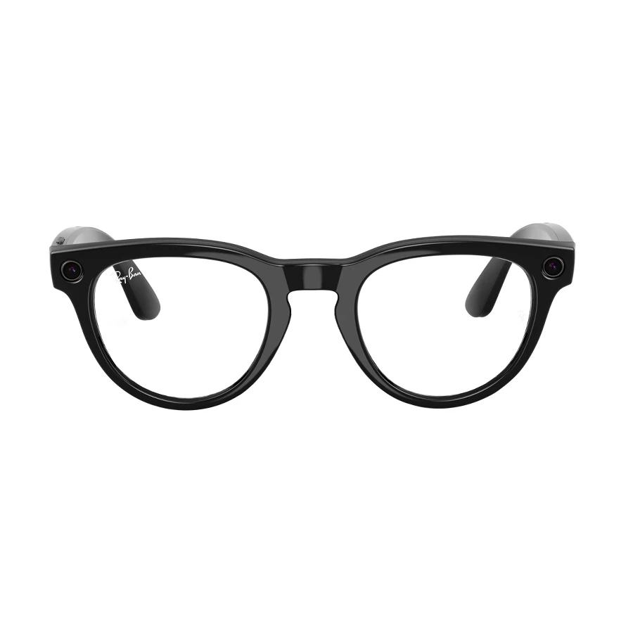 Meta Ray-Ban Headliner (Gen 2) Smart Glasses With Shiny Black Frame & Clear to Sapphire Transitions Lens-iosbd